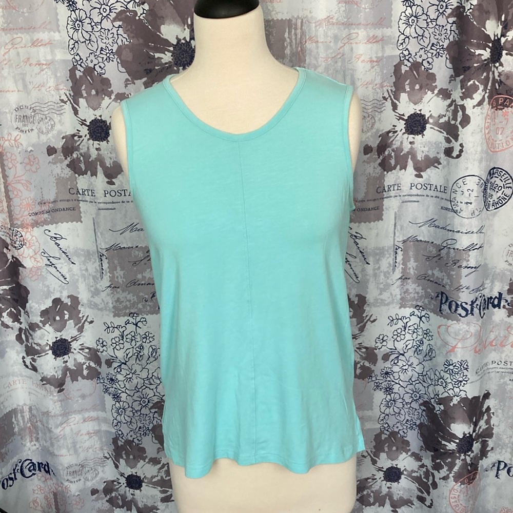 Max Studio Blue Sleeveless Tank Top